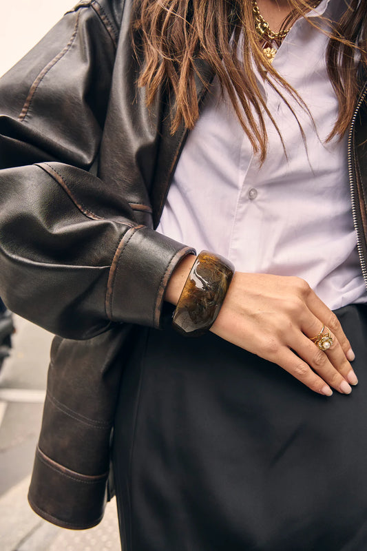 Women's Resin Bangle Bracelet | Twinolo