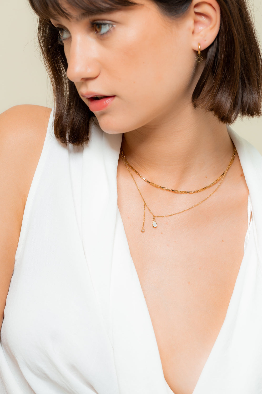 Gold Hoops with Sun Charm – Summer Look | Twinolo