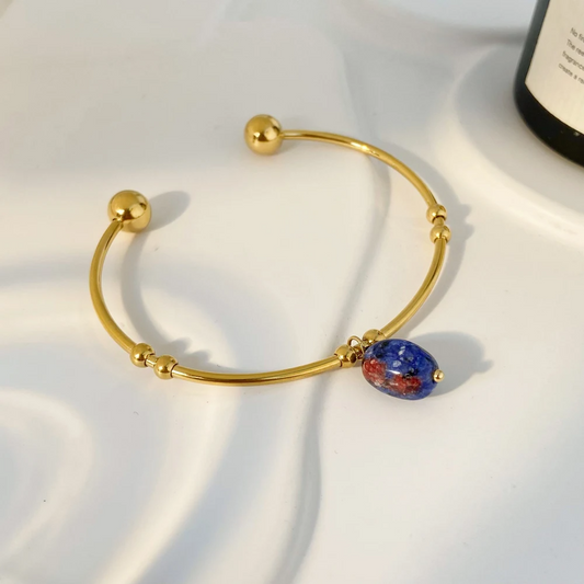 Cuff Bracelet with Stone – Stylish & Modern | Twinolo