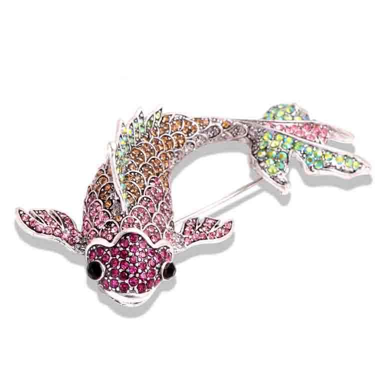 Brooch - Elegant Brooch with Crystals | Twinolo