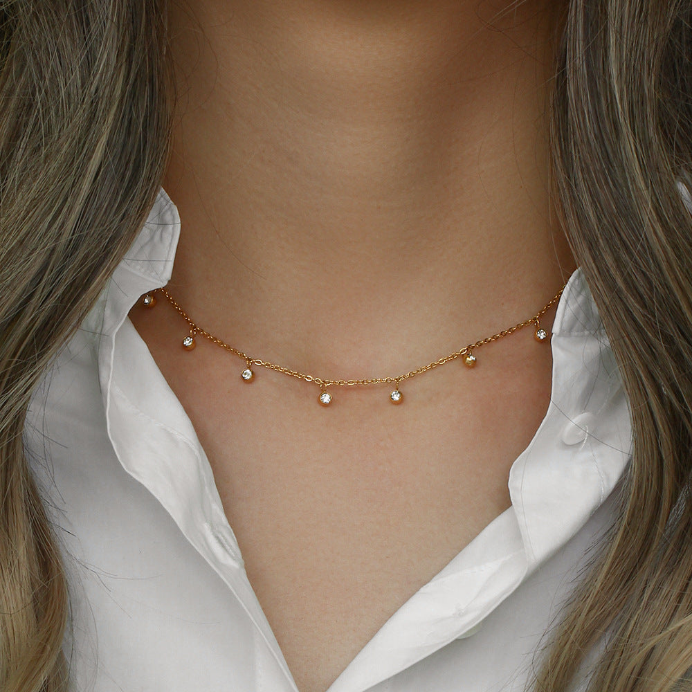 Fine Necklace with Zirconia – Subtle & Radiant | Twinolo