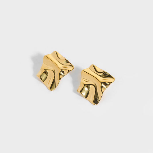 Hammered Stud Earrings – Rustic & Modern | Twinolo