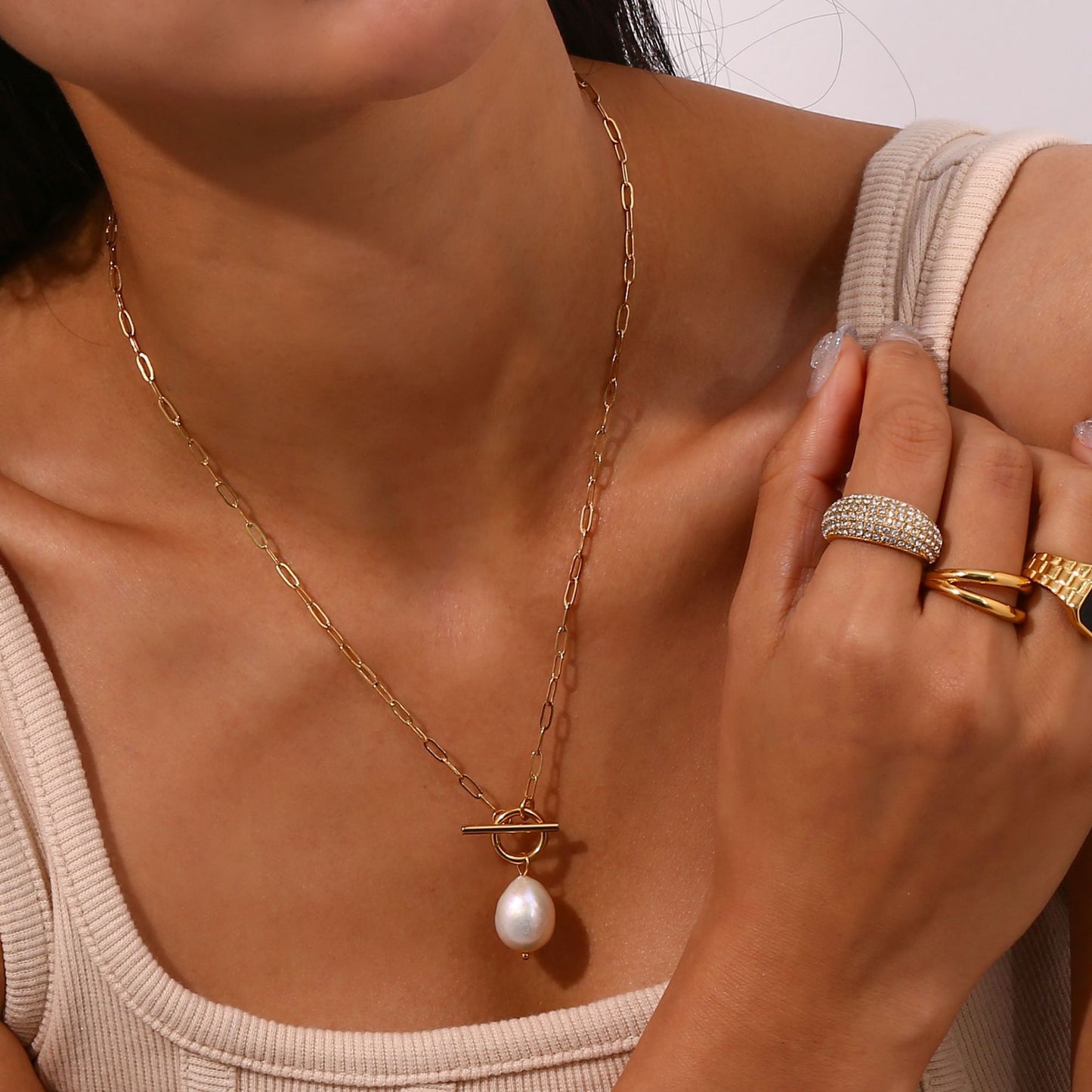 Freshwater Pearl Pendant Necklace – Natural Elegance | Twinolo