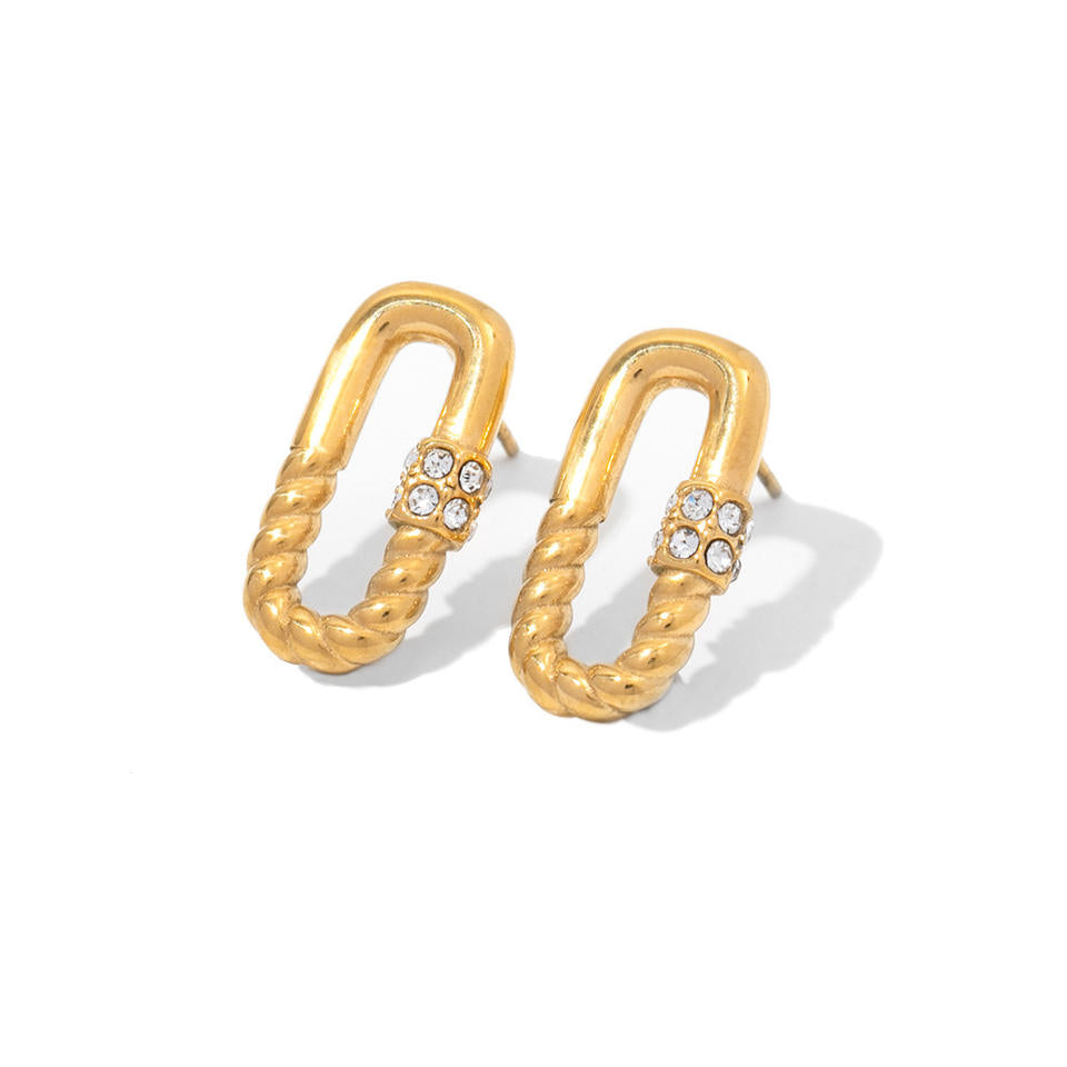 Hoop Earrings with Stones – Elegant and Wearable | Twinolo