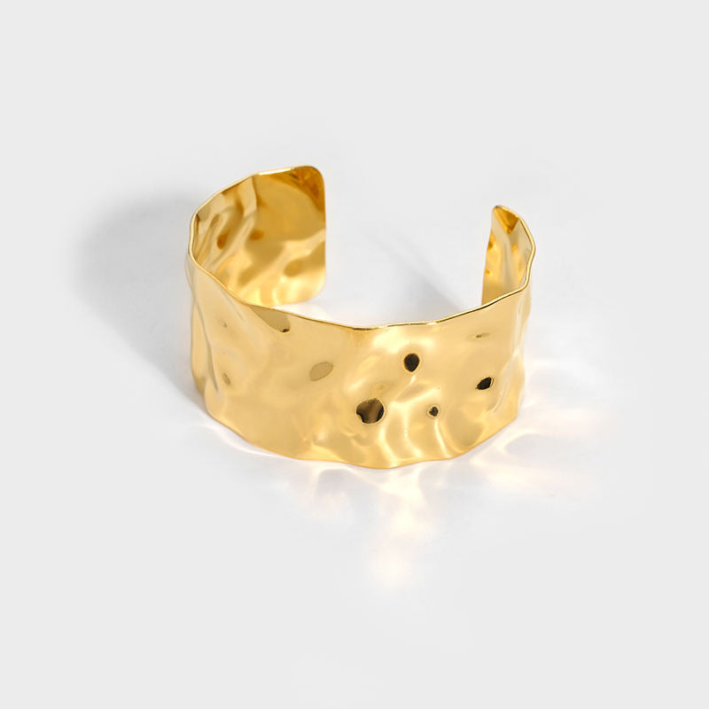 Cuff Bracelet with Hammer Texture – Artistic Touch | Twinolo