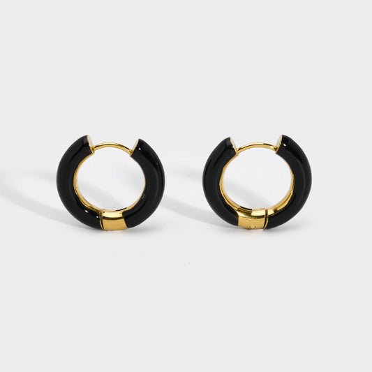 Hoop Earrings with Color Accents – Playful & Trendy | Twinolo