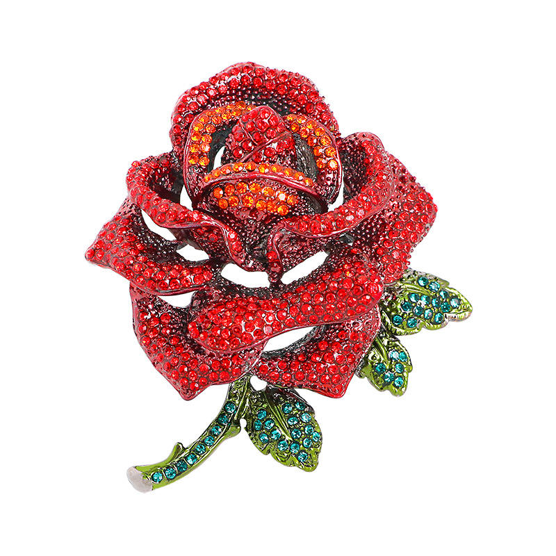 Flower Brooch - Elegant Brooch with Crystals | Twinolo