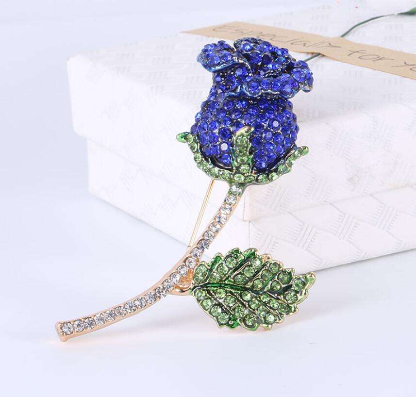 Flower Brooch - Elegant Brooch with Crystals | Twinolo