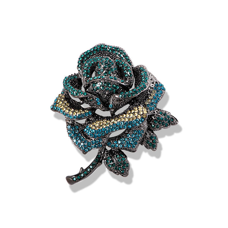 Flower Brooch - Elegant Brooch with Crystals | Twinolo
