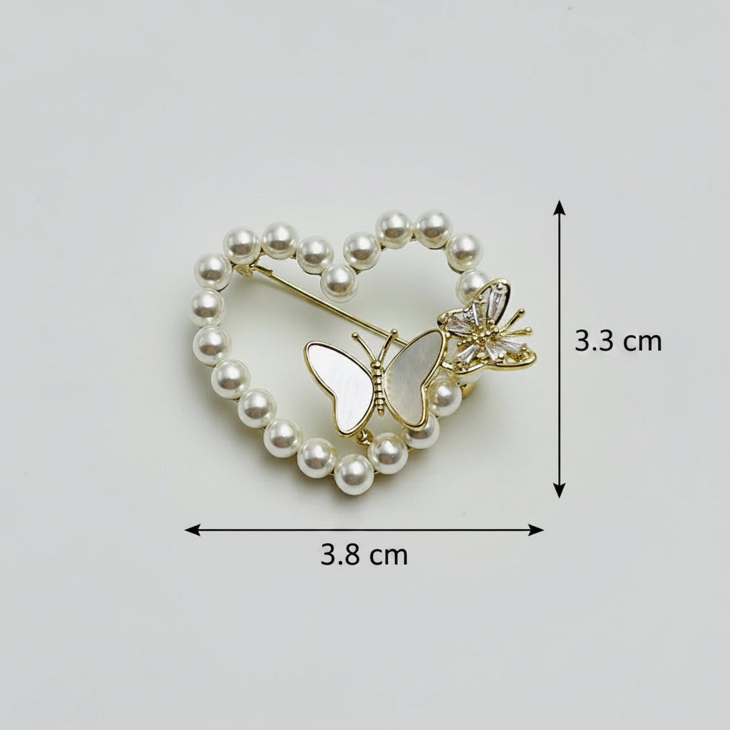 π¦ Butterfly Brooch - Elegant Brooch with Pearls | Twinolo