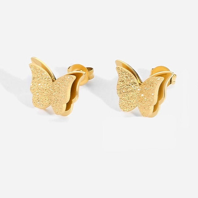 Butterfly Stud Earrings – Airy & Elegant | Twinolo