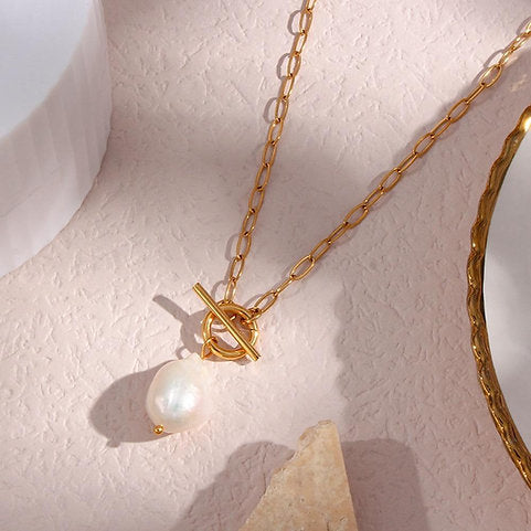 Freshwater Pearl Pendant Necklace – Natural Elegance | Twinolo