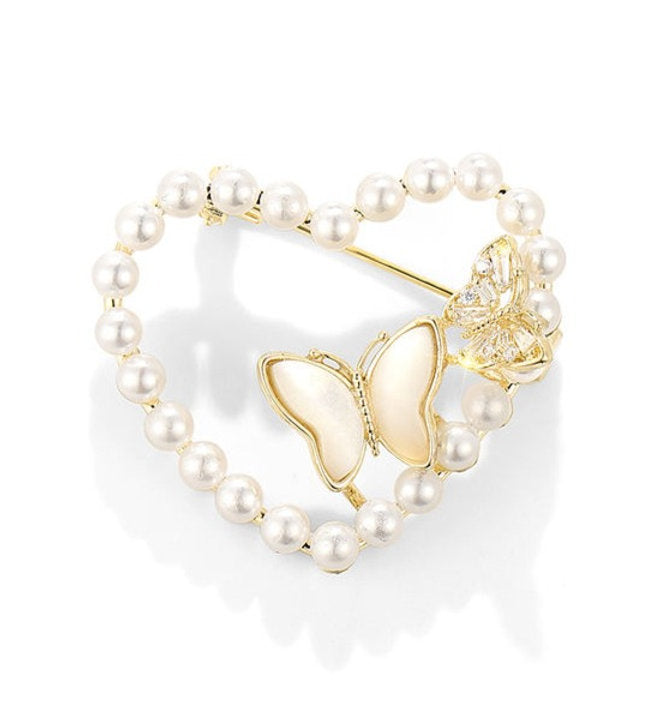 π¦ Butterfly Brooch - Elegant Brooch with Pearls | Twinolo