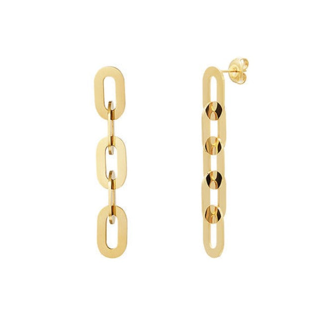 Chunky Link Earrings – Bold & Trendy Design | Twinolo
