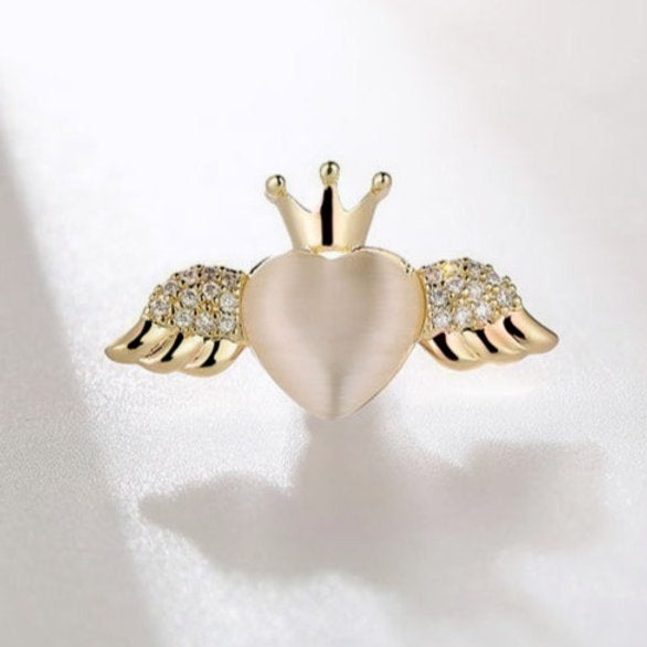 Brooch - Elegant Brooch with Crystals | Twinolo