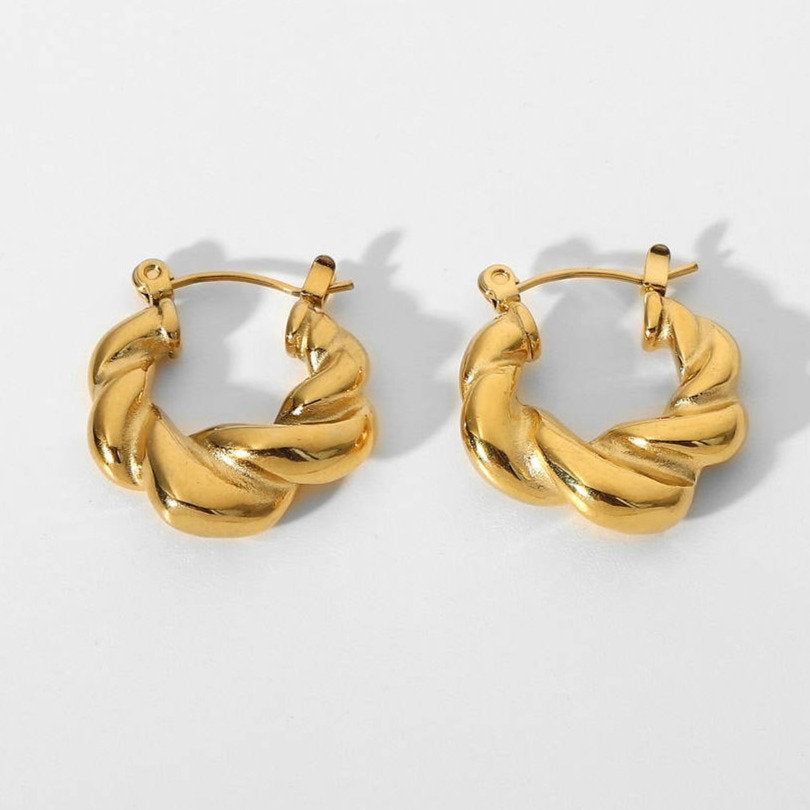 Chunky Croissant Earrings – Statement in Style | Twinolo