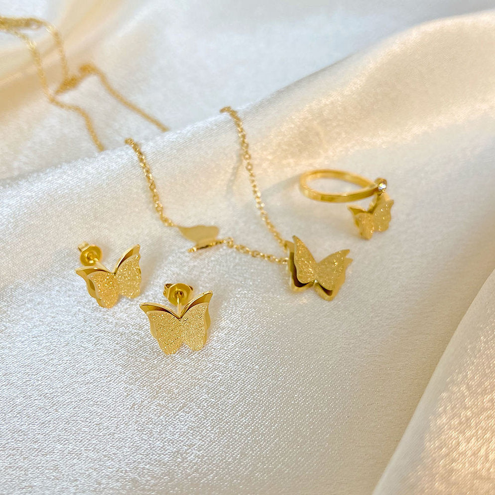 Butterfly Stud Earrings – Airy & Elegant | Twinolo