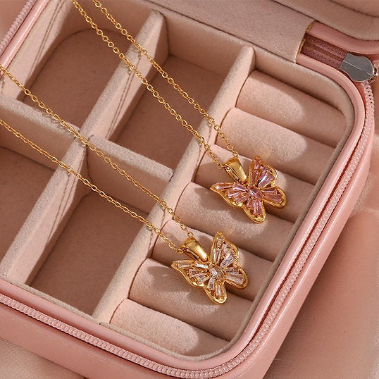 Butterfly Pendant Necklace – Playful & Elegant | Twinolo