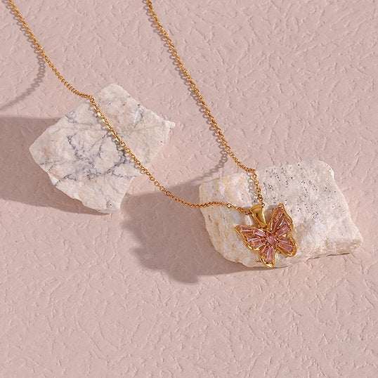 Butterfly Pendant Necklace – Playful & Elegant | Twinolo