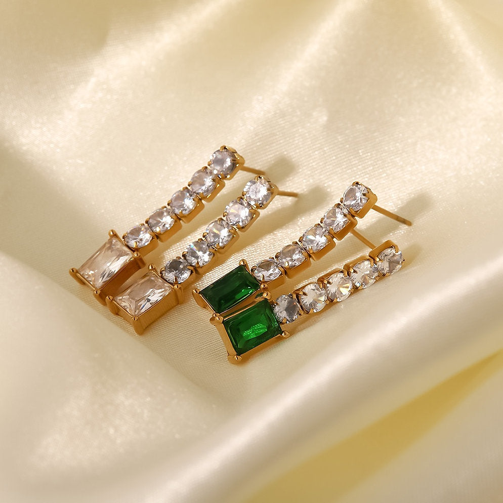 Statement Earrings with Zirconia – Elegant & Radiant | Twinolo