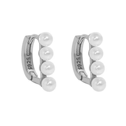 Earrings with White Freshwater Pearl – Pure Elegance | Twinolo