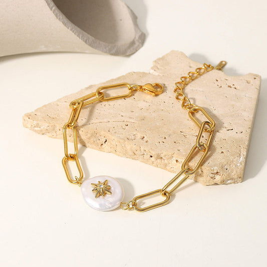 Bracelet with Pearl & Star – Playful & Elegant | Twinolo
