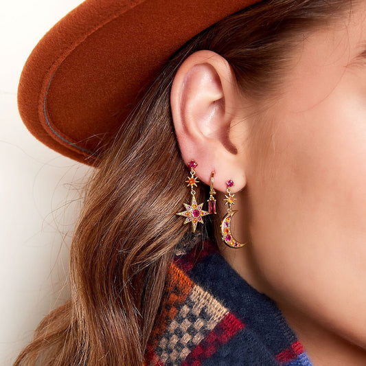 Earrings with Zirconia Star – Classic & Elegant | Twinolo