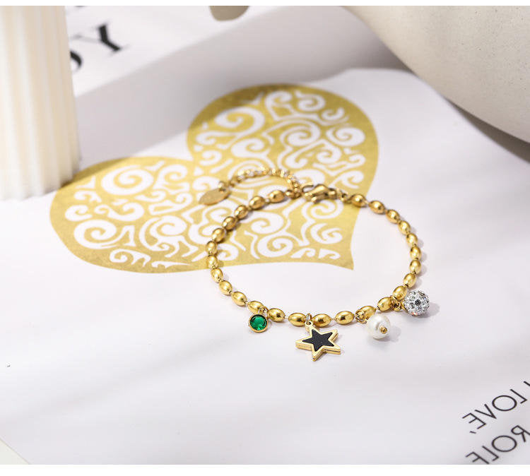Bracelet with Pearl and Star – Elegant & Playful | Twinolo