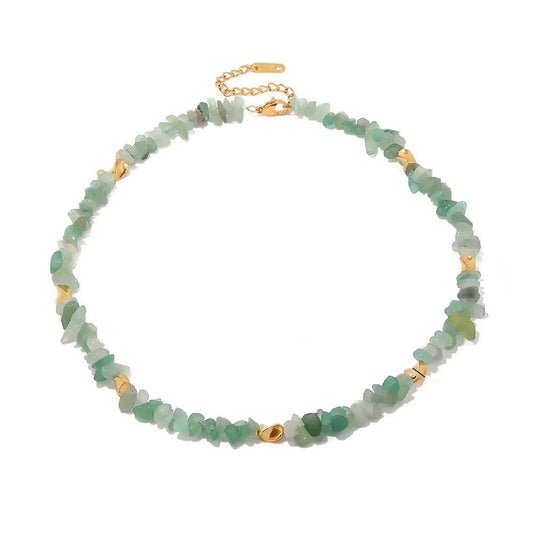 Green Stone Necklace – Earthy & Timeless | Twinolo