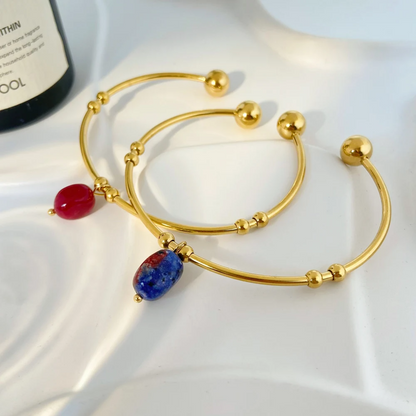 Cuff Bracelet with Stone – Stylish & Modern | Twinolo 