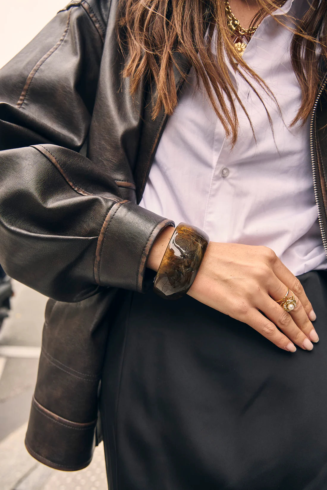 Women's Resin Bangle Bracelet | Twinolo