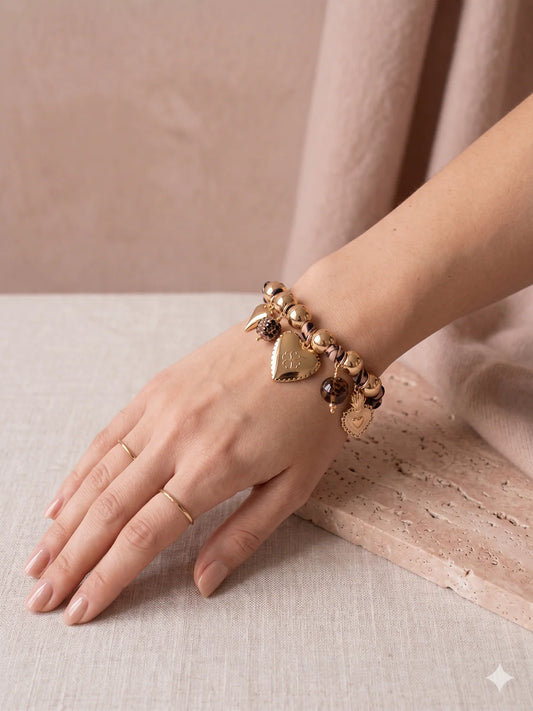 Women's Charm Bracelet – Leopard Cord | Twinolo