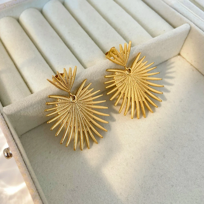 Gold Leaf Earrings – Subtle & Natural | Twinolo