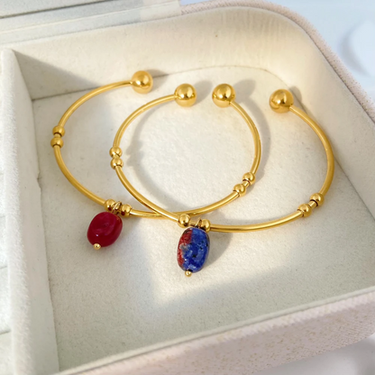 Cuff Bracelet with Stone – Stylish & Modern | Twinolo 