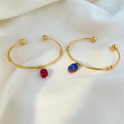 Cuff Bracelet with Stone – Stylish & Modern | Twinolo 