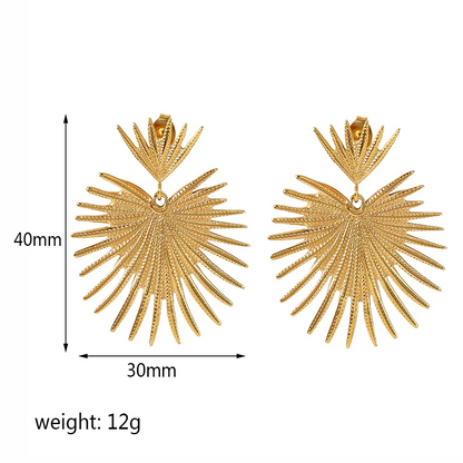Gold Leaf Earrings – Subtle & Natural | Twinolo