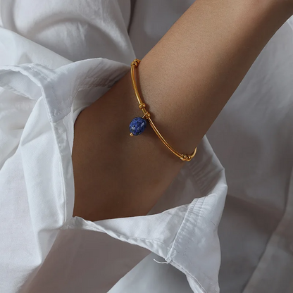 Cuff Bracelet with Stone – Stylish & Modern | Twinolo 