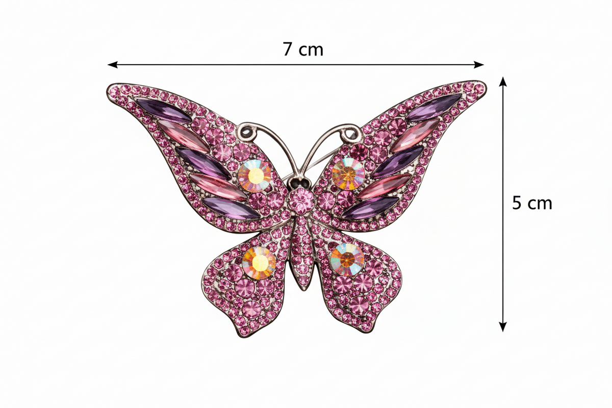 🦋 Butterfly Brooch - Elegant Brooch with Crystals | Twinolo