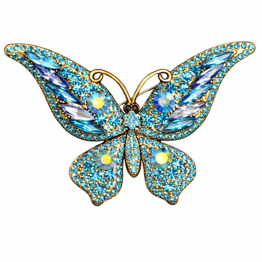 🦋 Butterfly Brooch - Elegant Brooch with Crystals | Twinolo