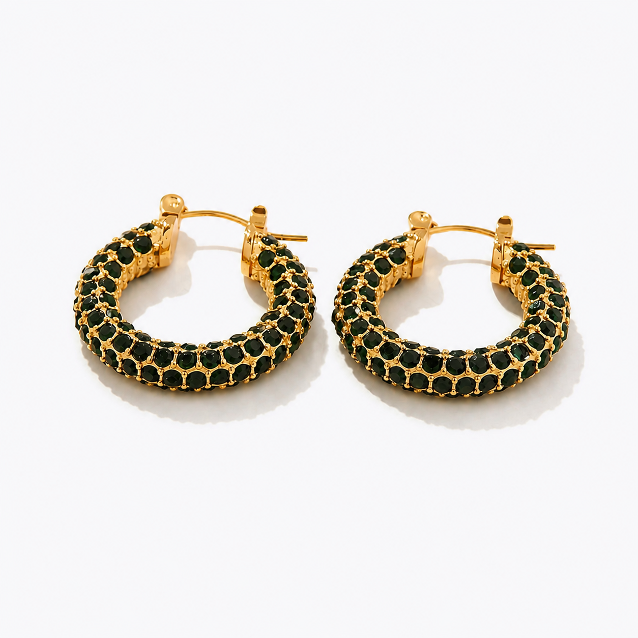 Minimalist Zirconia Hoops – Subtle Shine | Twinolo