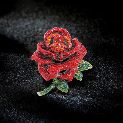 Flower Brooch - Elegant Brooch with Crystals | Twinolo