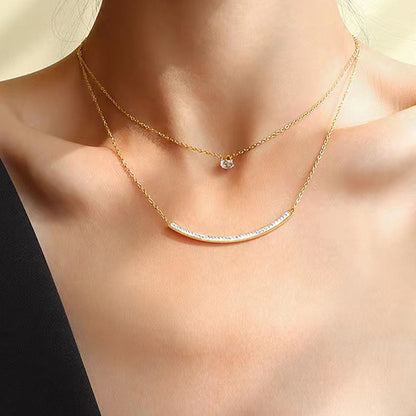 Double Chain – Two Layers in Gold Plated Stainless Steel | Twinolo