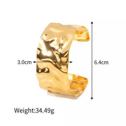 Cuff Bracelet with Hammer Texture – Artistic Touch | Twinolo