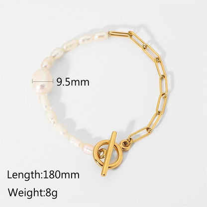 Freshwater Pearl Link Bracelet – Timeless & Elegant | Twinolo
