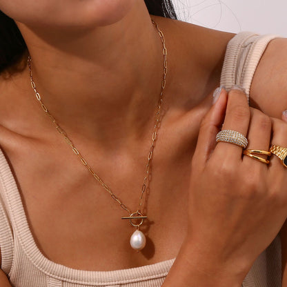 Freshwater Pearl Pendant Necklace – Natural Elegance | Twinolo