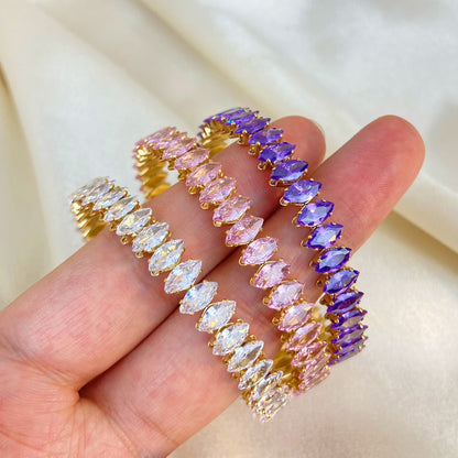 Flexible Bangle with Zirconia – Elegant & Comfortable | Twinolo