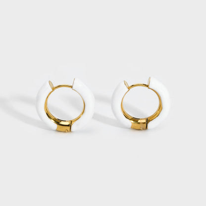 Hoop Earrings with Color Accents – Playful &amp; Trendy | Twinolo