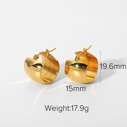Chunky Hoops – Bold Elegance | Twinolo
