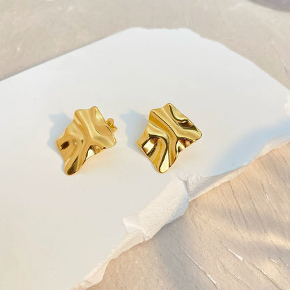 Hammered Stud Earrings – Rustic & Modern | Twinolo