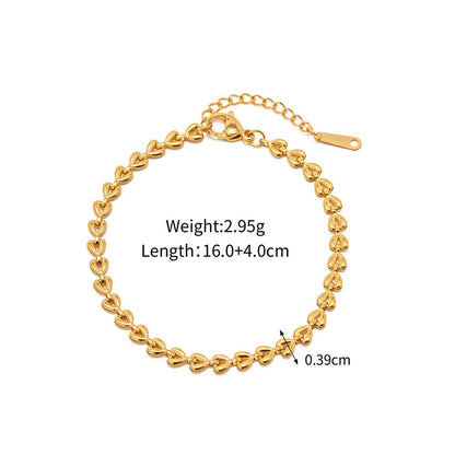 Gold-colored link bracelet – Timeless & Elegant | Twinolo 